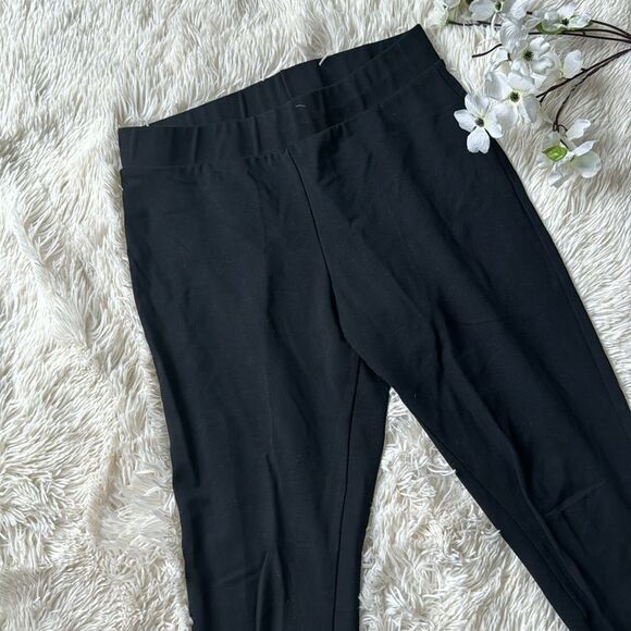 Soho Lady Black Yoga Capri Pants Stretch Size 1X - Picture 2 of 5